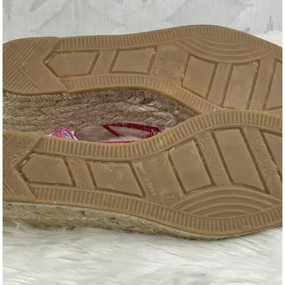 Chicos Jessa Lot of 2 Yellow & Pink Striped Espadrille Wedges Sandals Size 7 - Picture 12 of 12